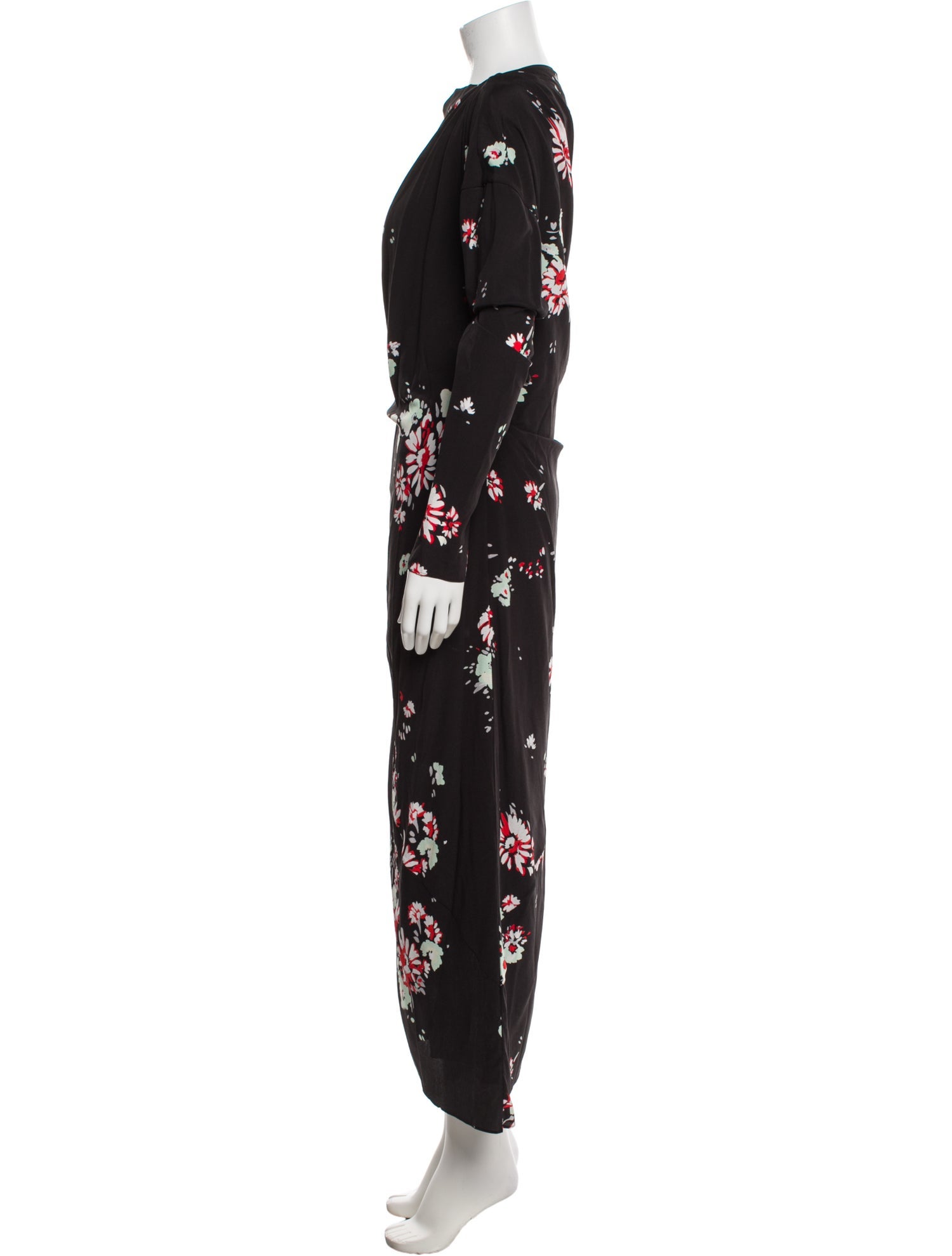 Proenza Schouler Floral Print Long Dress