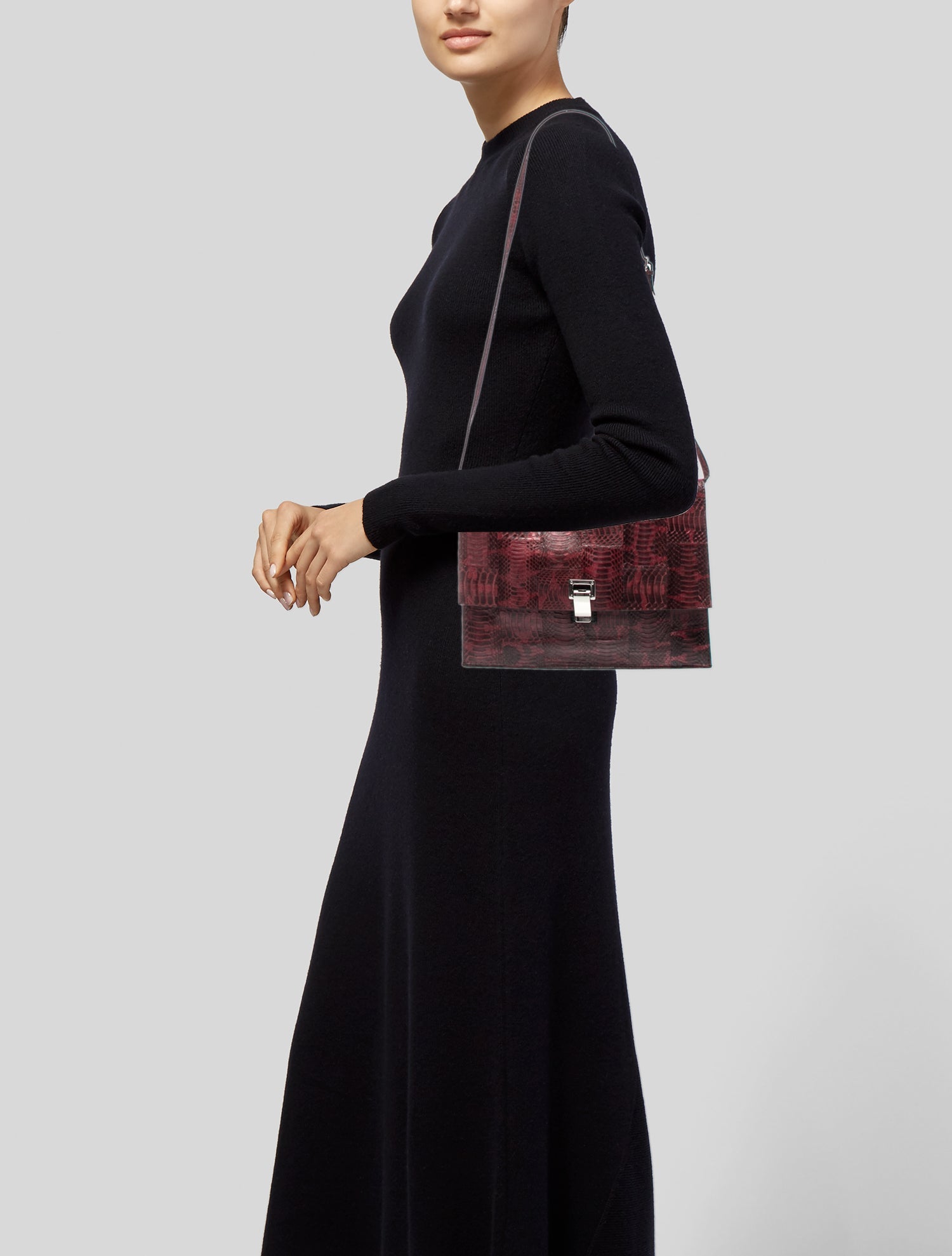 Proenza Schouler Snakeskin Shoulder Bag