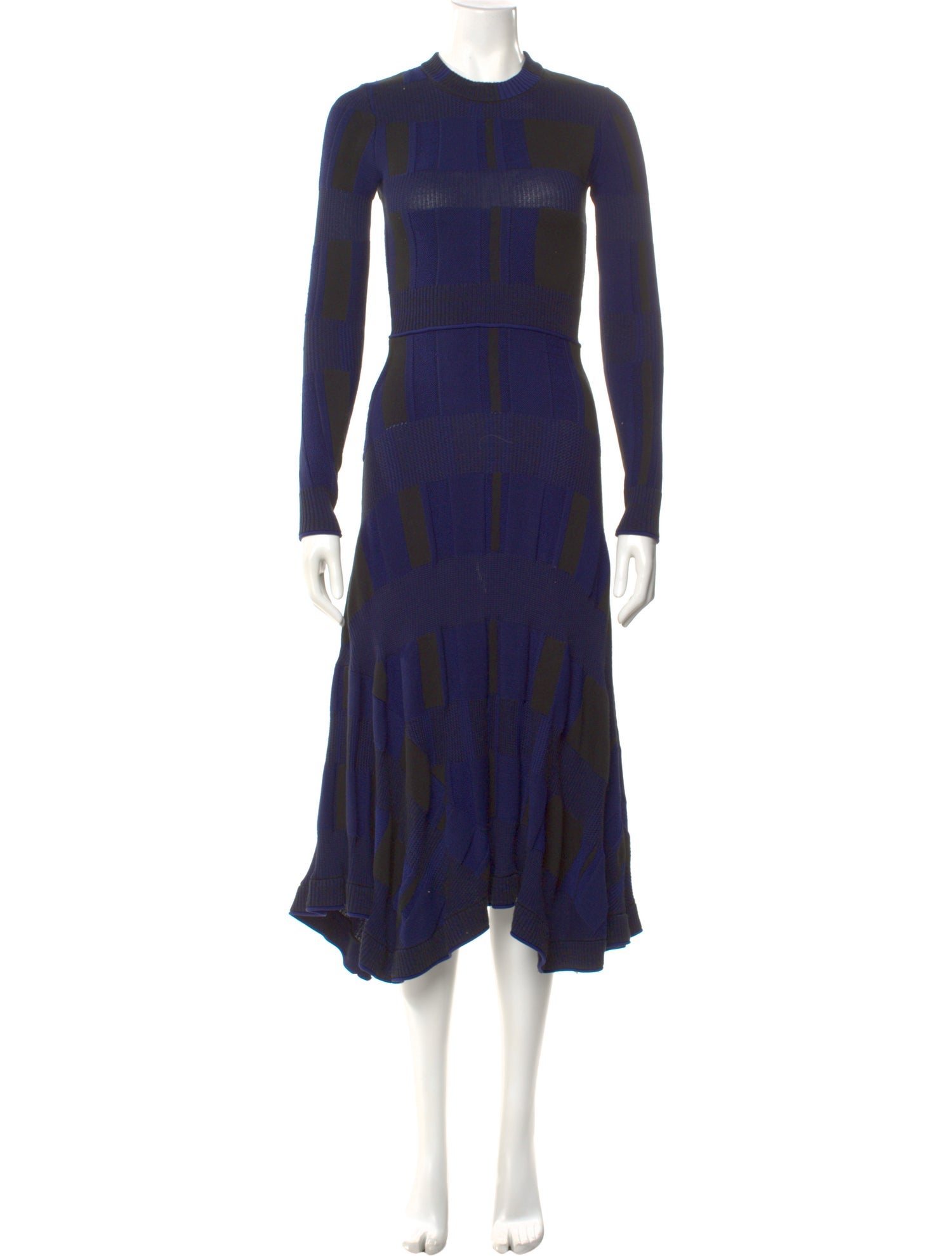 Proenza Schouler Plaid Print Long Dress