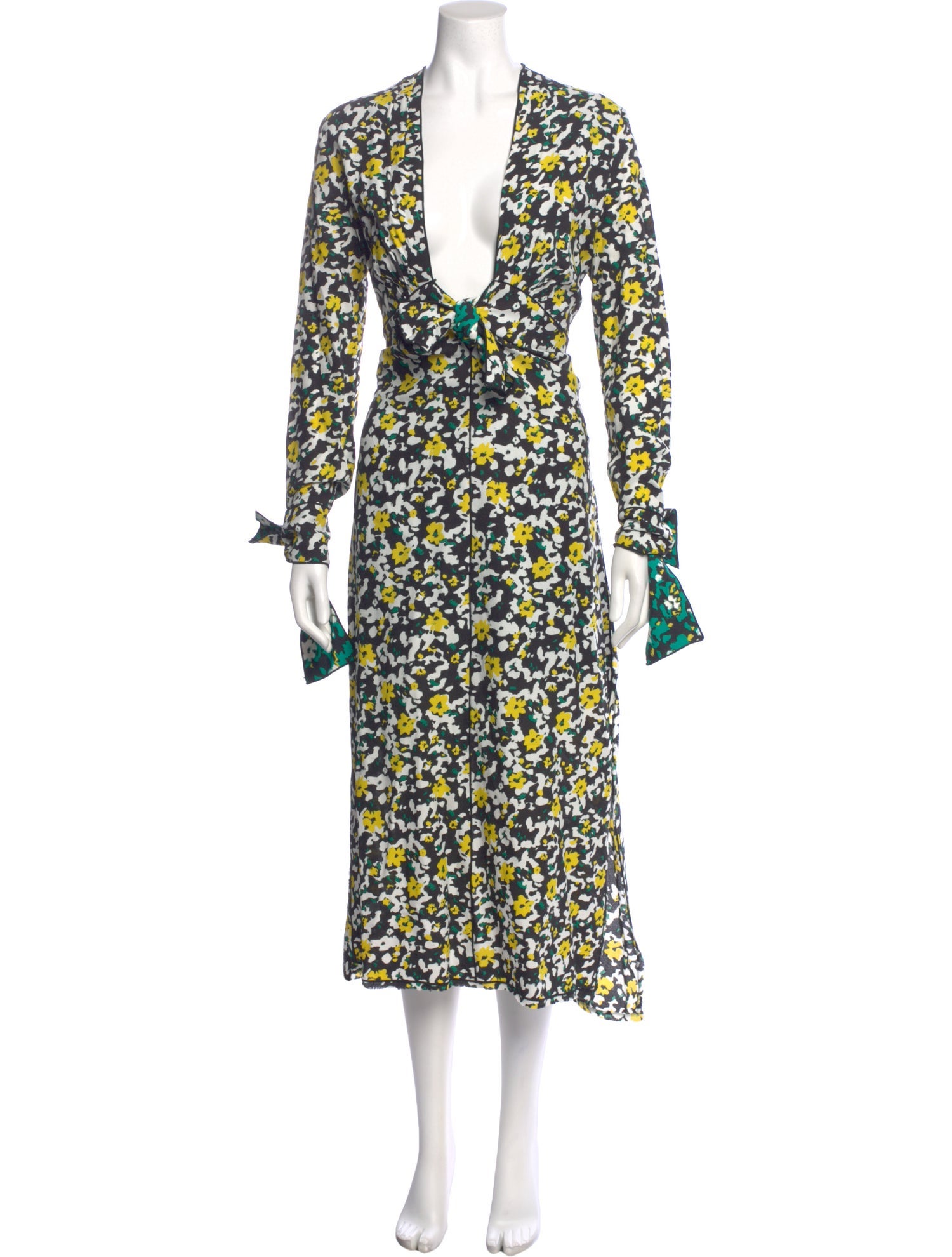 Proenza Schouler Floral Print Long Dress