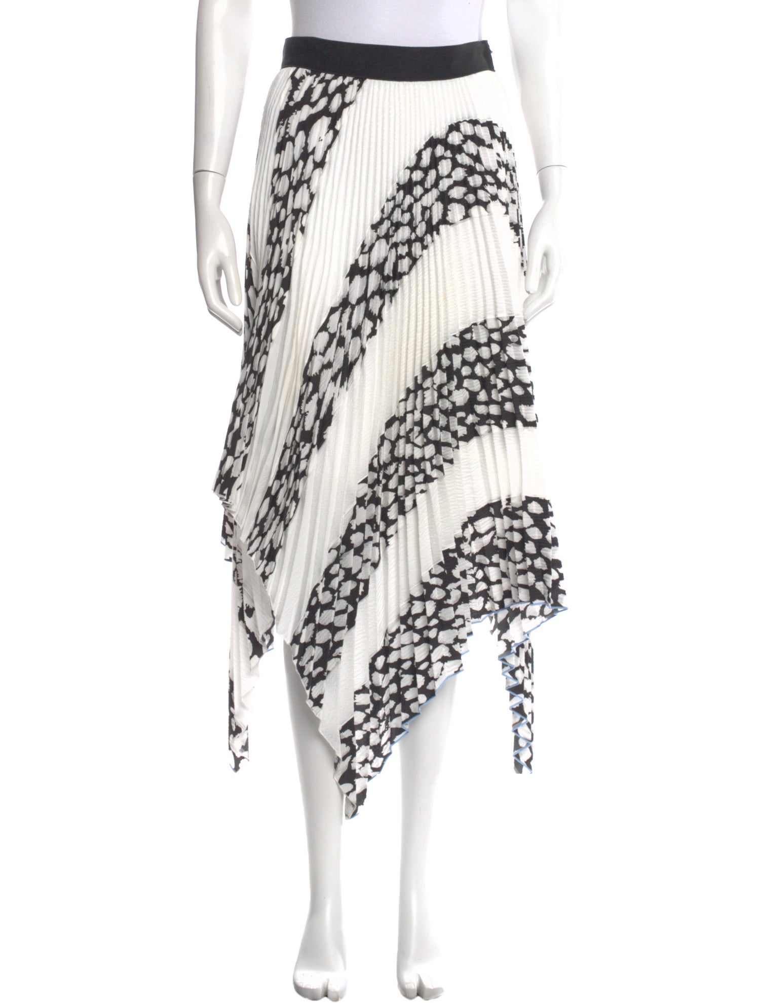 Proenza Schouler Striped Midi Length Skirt