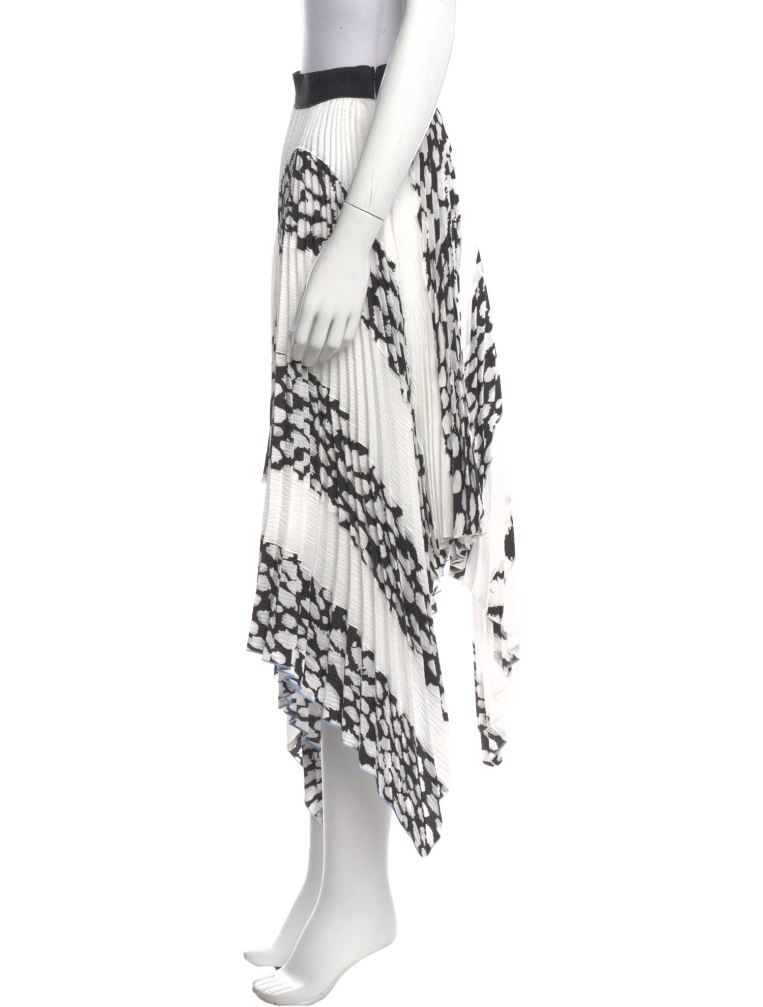 Proenza Schouler Striped Midi Length Skirt