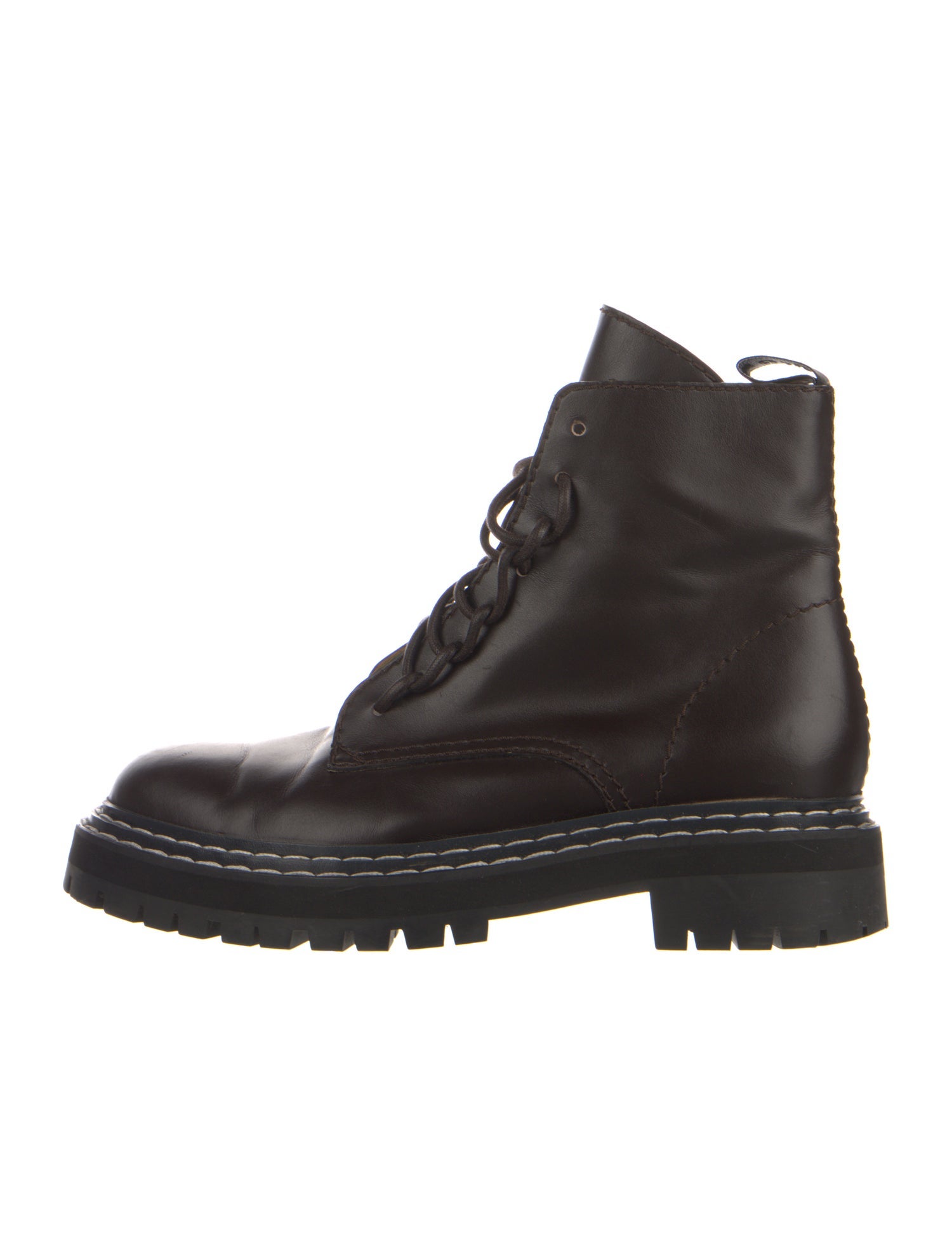 Proenza Schouler Leather Combat Boots