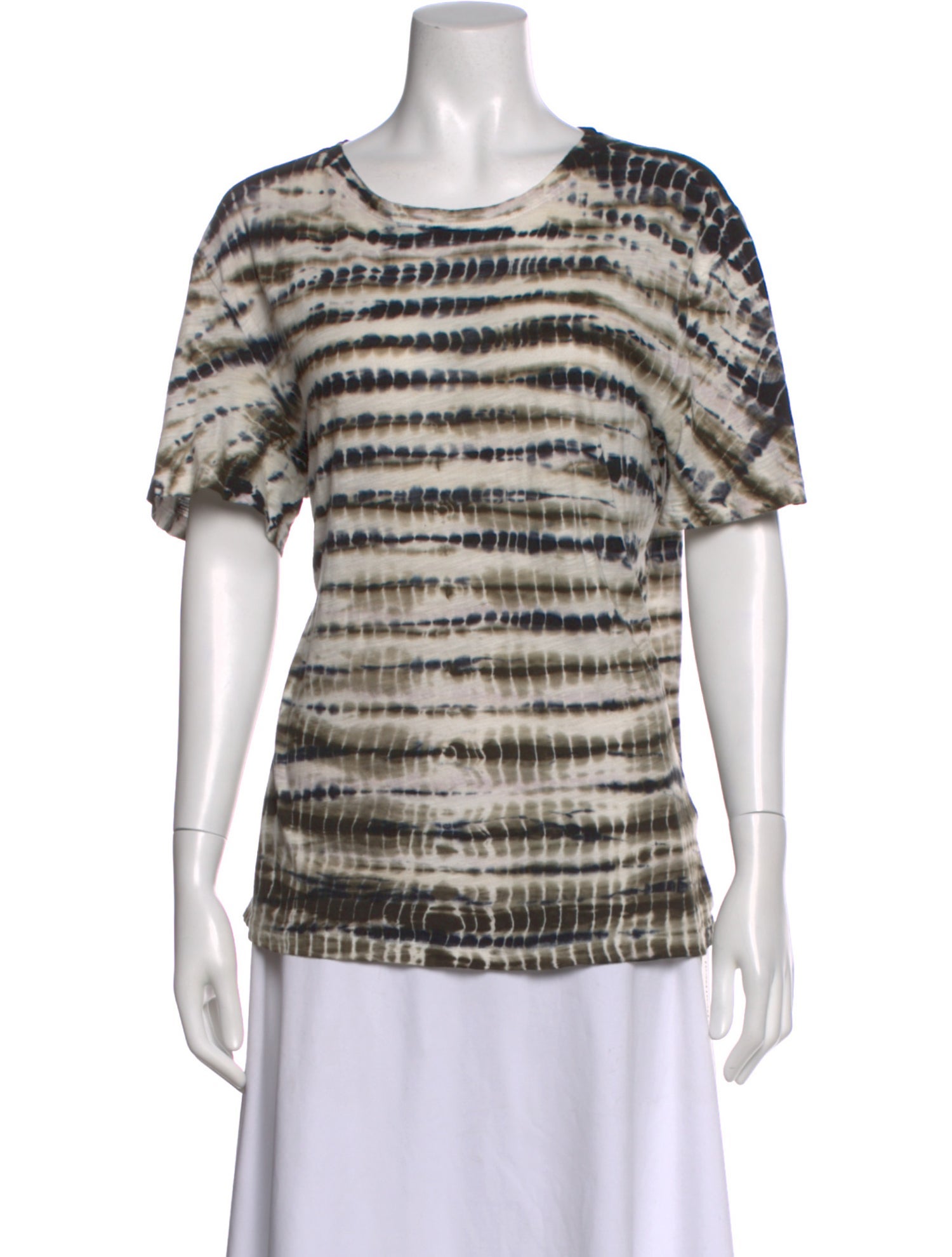 Proenza Schouler Tie-Dye Print Crew Neck T-Shirt