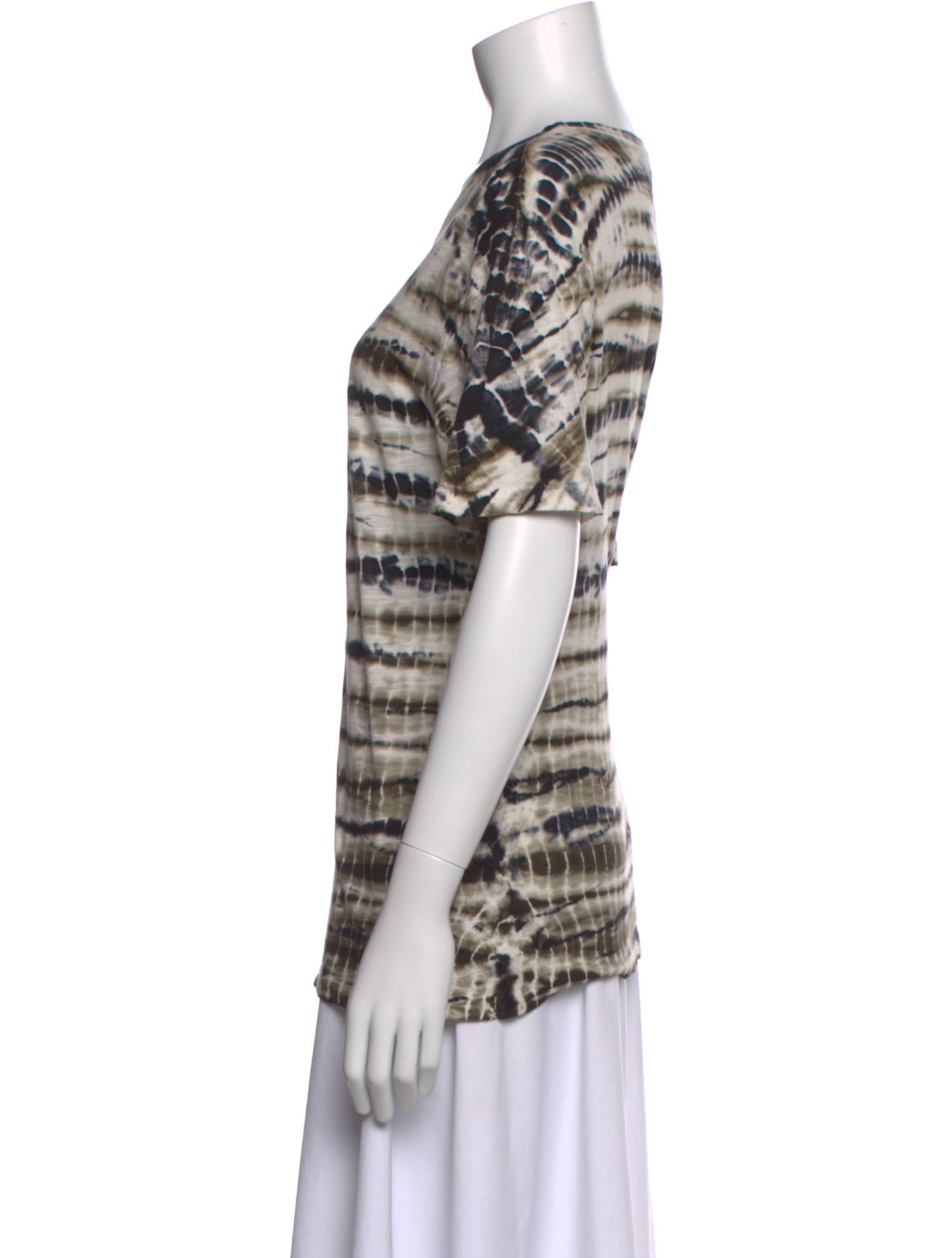 Proenza Schouler Tie-Dye Print Crew Neck T-Shirt