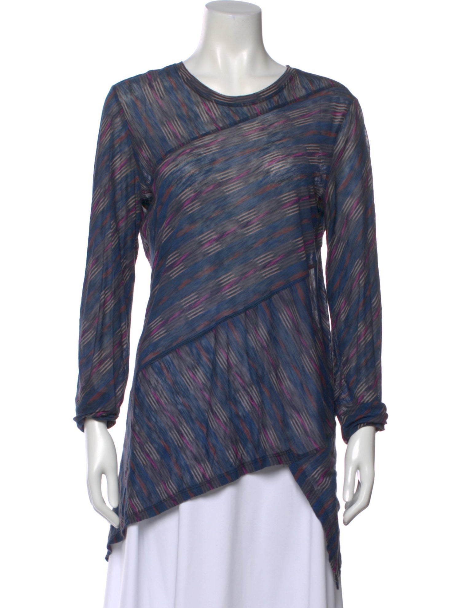 Proenza Schouler Striped Crew Neck Top