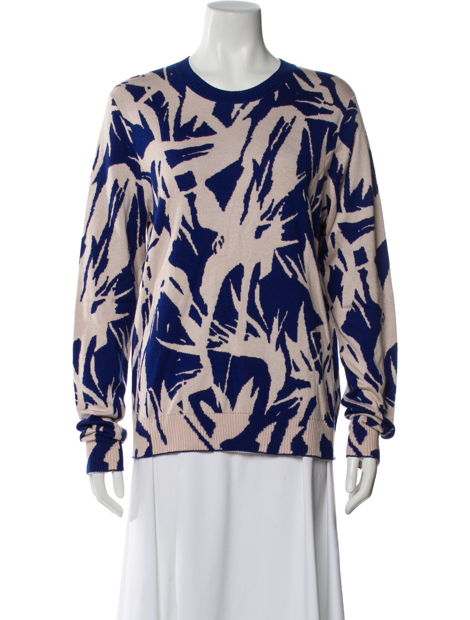 Proenza Schouler Silk Printed Sweater w/ Tags
