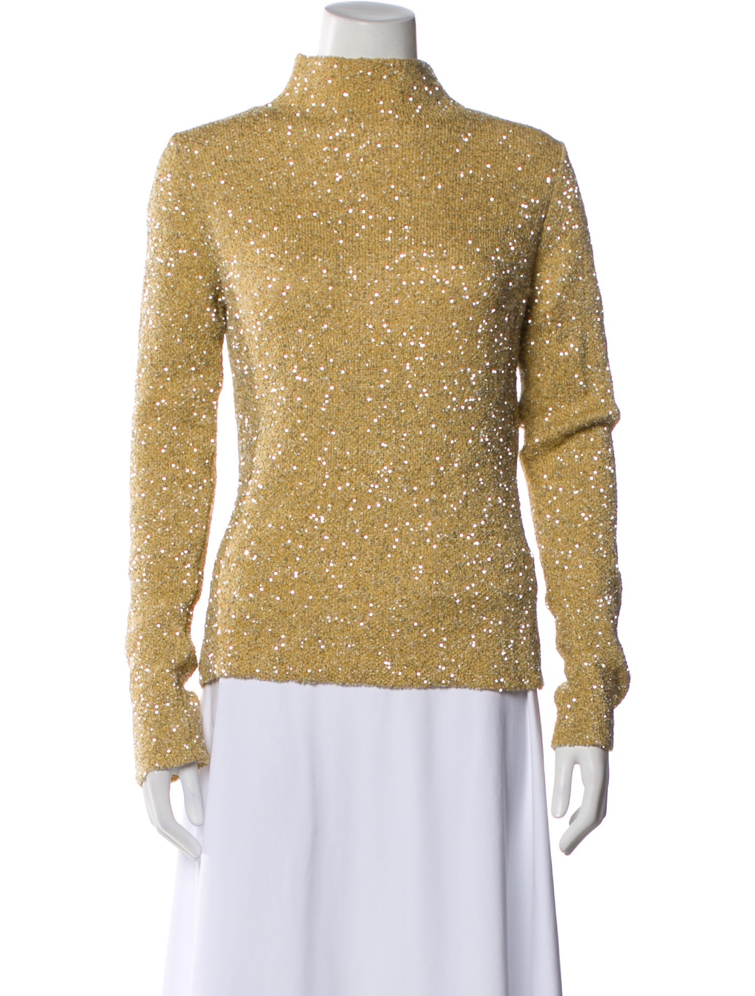 Proenza Schouler Patterned Turtleneck Top