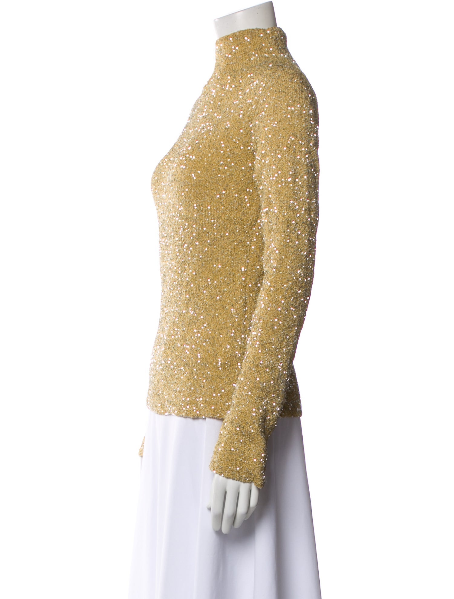 Proenza Schouler Patterned Turtleneck Top