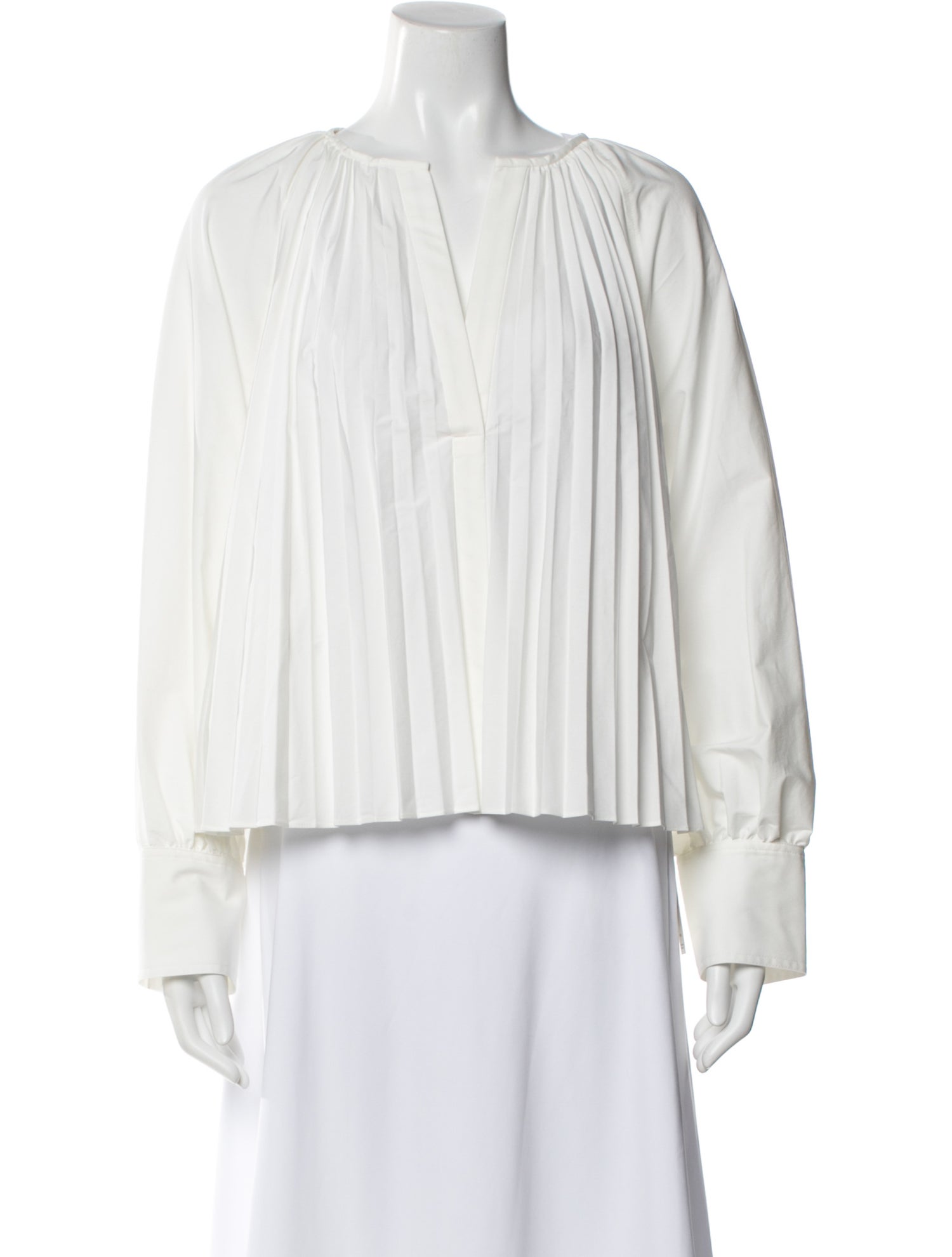 Proenza Schouler V-Neck Long Sleeve Blouse w/ Tags