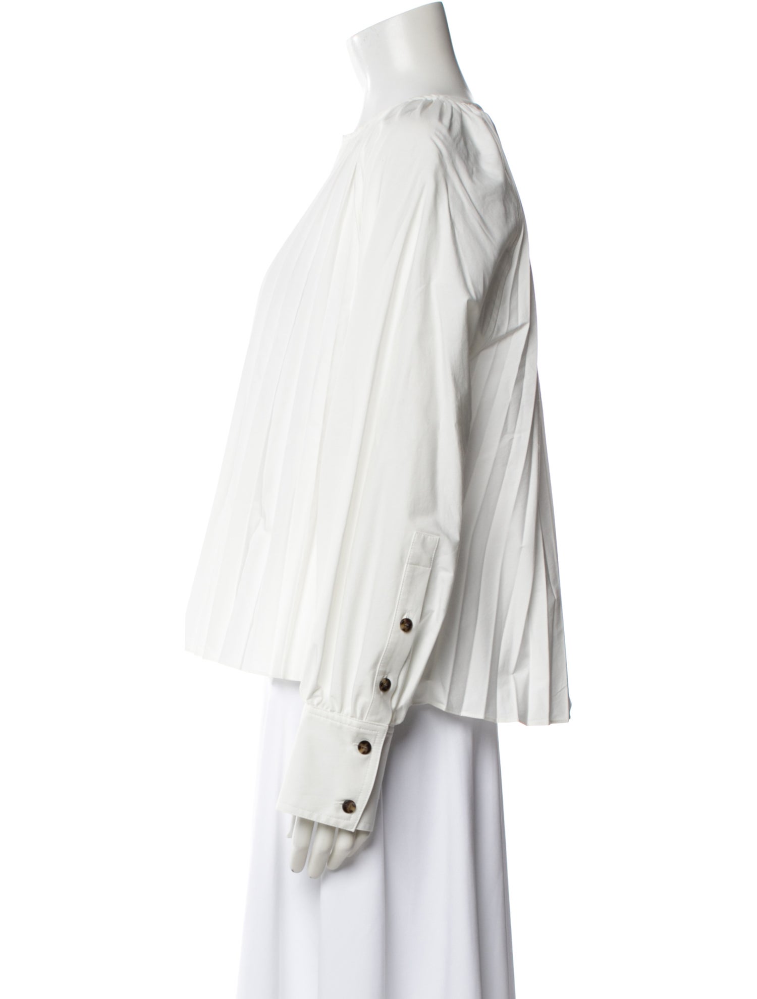 Proenza Schouler V-Neck Long Sleeve Blouse w/ Tags