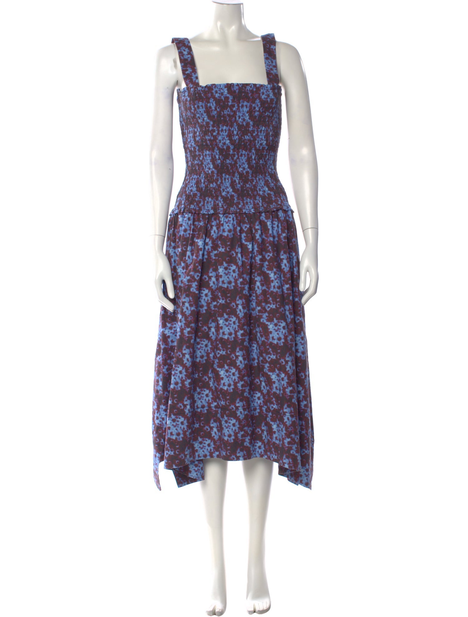Proenza Schouler Floral Print Long Dress