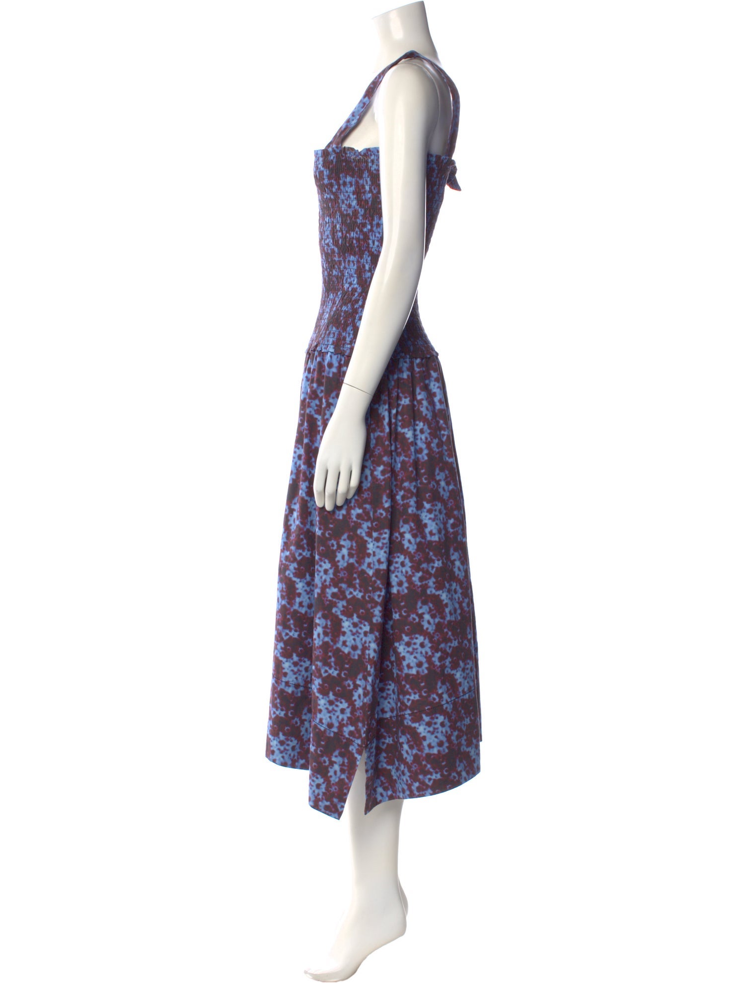 Proenza Schouler Floral Print Long Dress