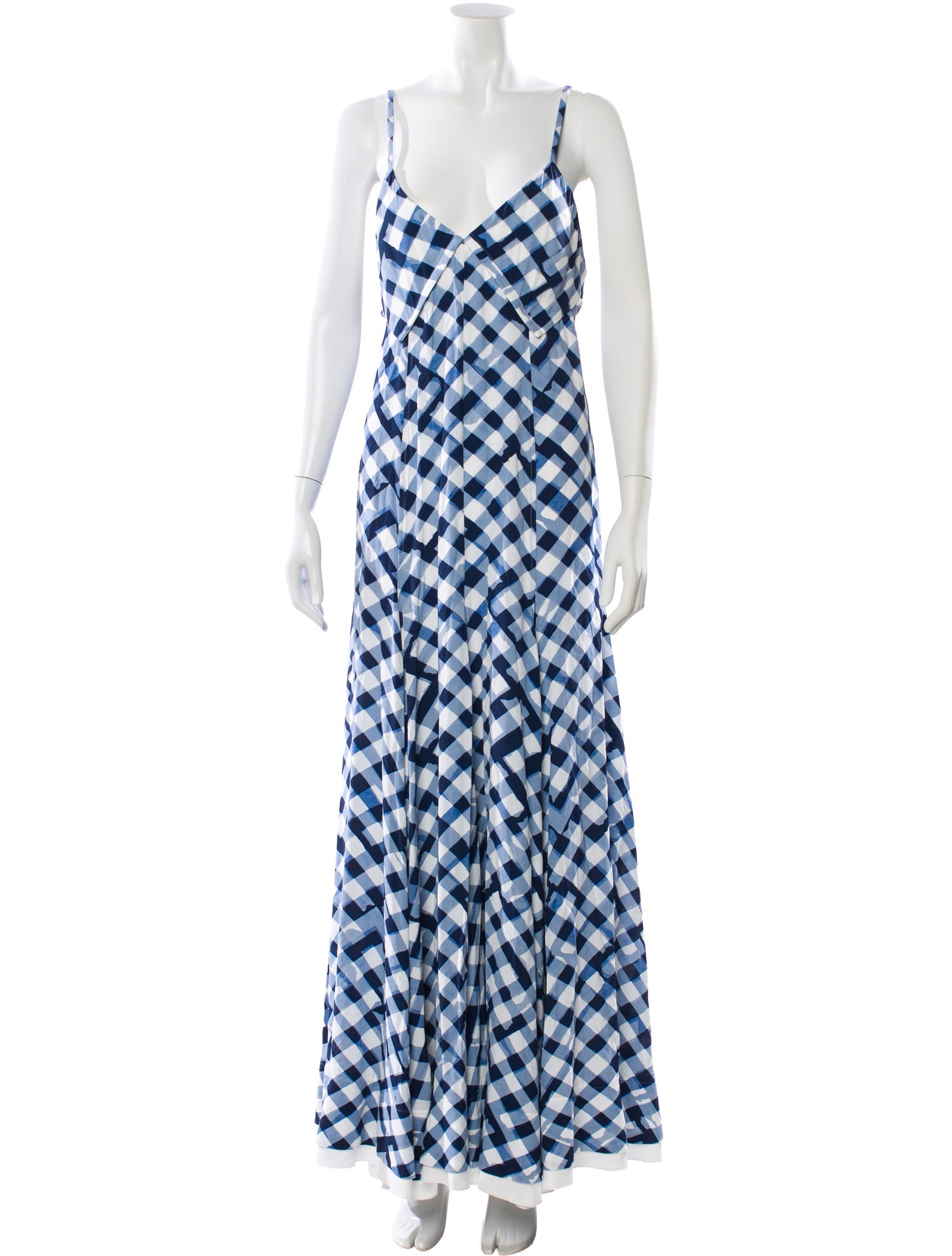 Proenza Schouler Plaid Print Long Dress w/ Tags