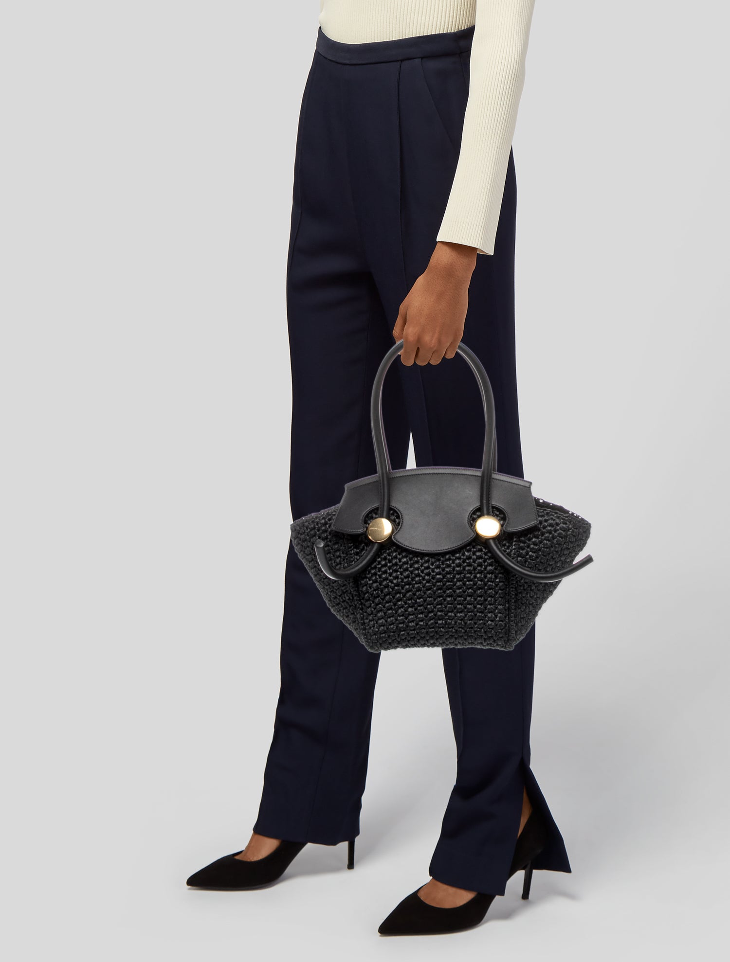 Proenza Schouler Raffia Pipe Bag