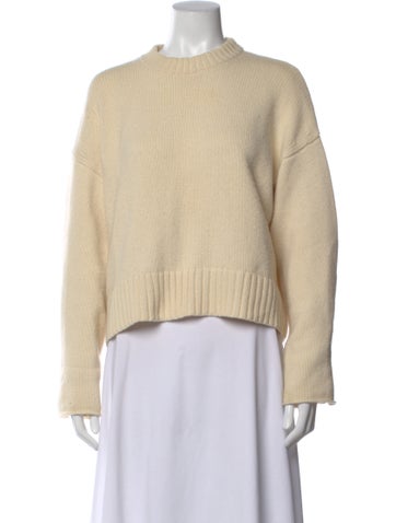 Pre-owned Proenza Schouler Wool Mock Neck Sweater In Neutral