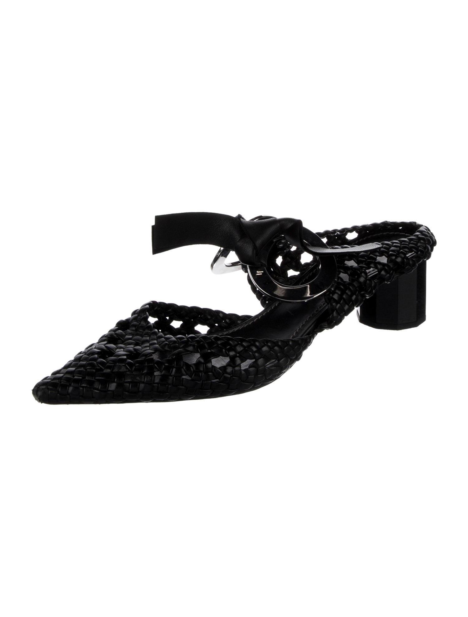 Proenza Schouler Leather Braided Accents Mules