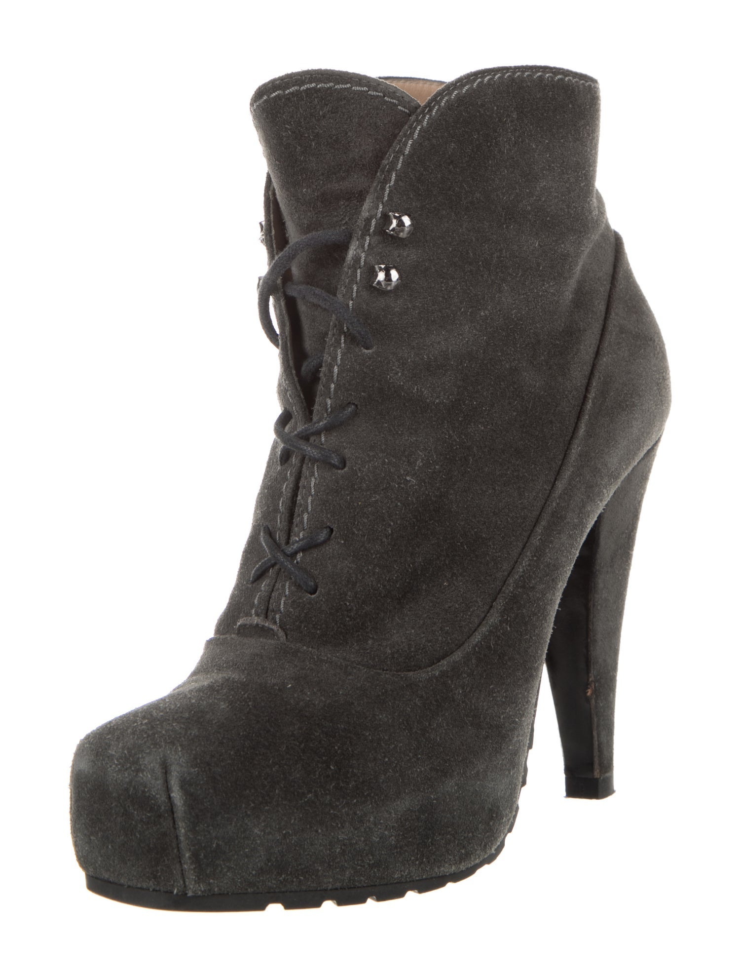 Proenza Schouler Suede Lace-Up Boots