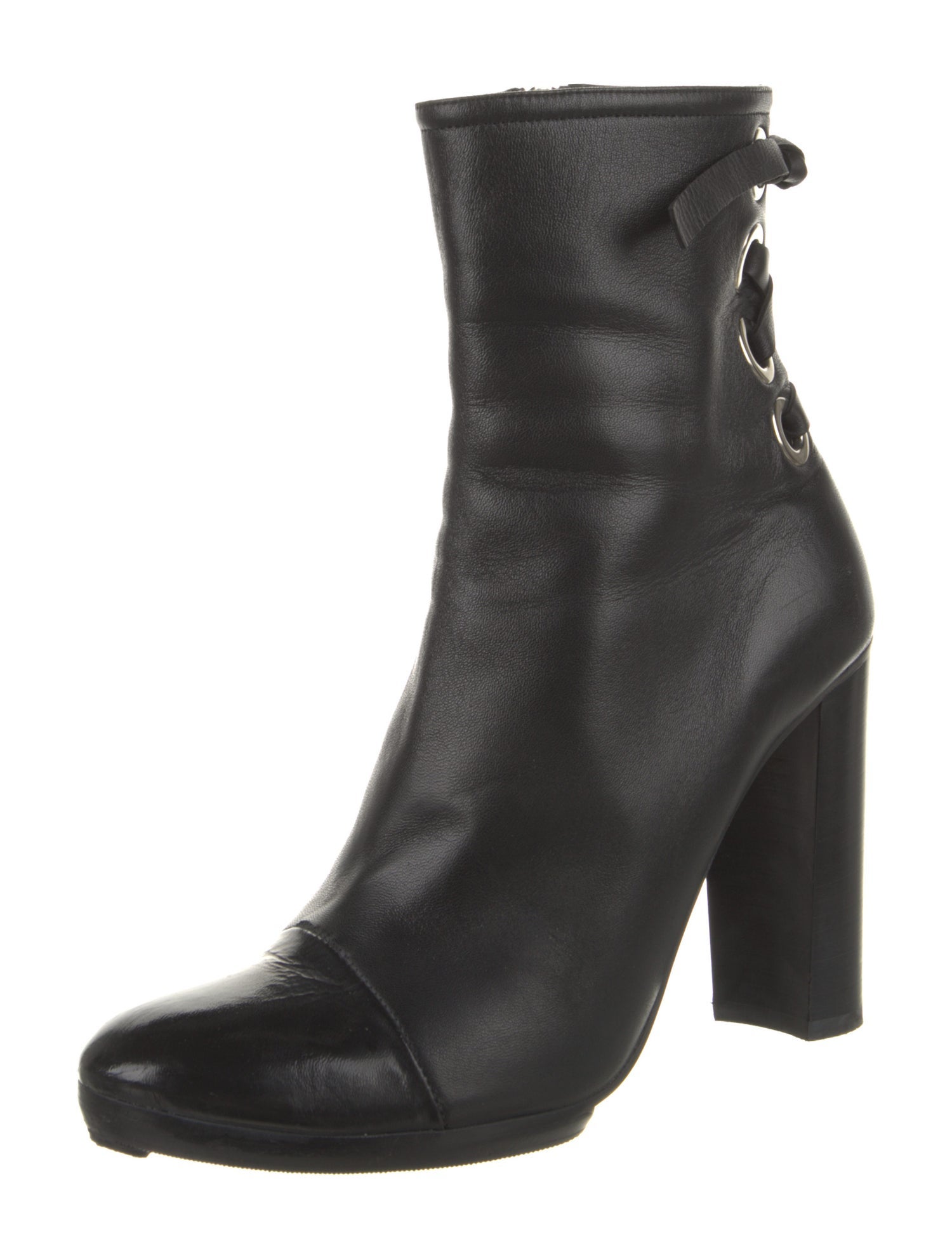 Yves Saint Laurent Cage Boots - Metallic Boots, Shoes - YVE26590