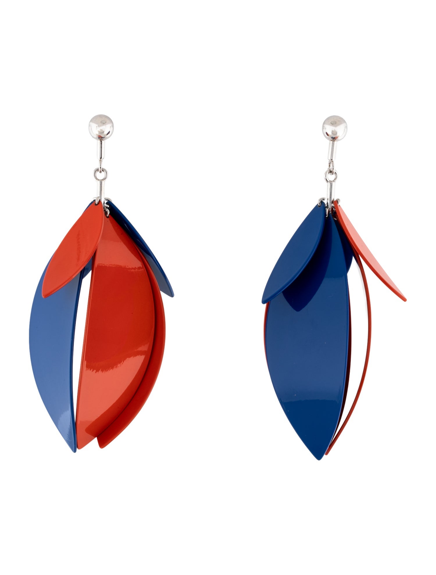 Proenza Schouler Lacquer Full Leaf Drop Earrings