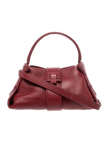 Pre-owned Proenza Schouler Leather Top Handle Bag In Burgundy