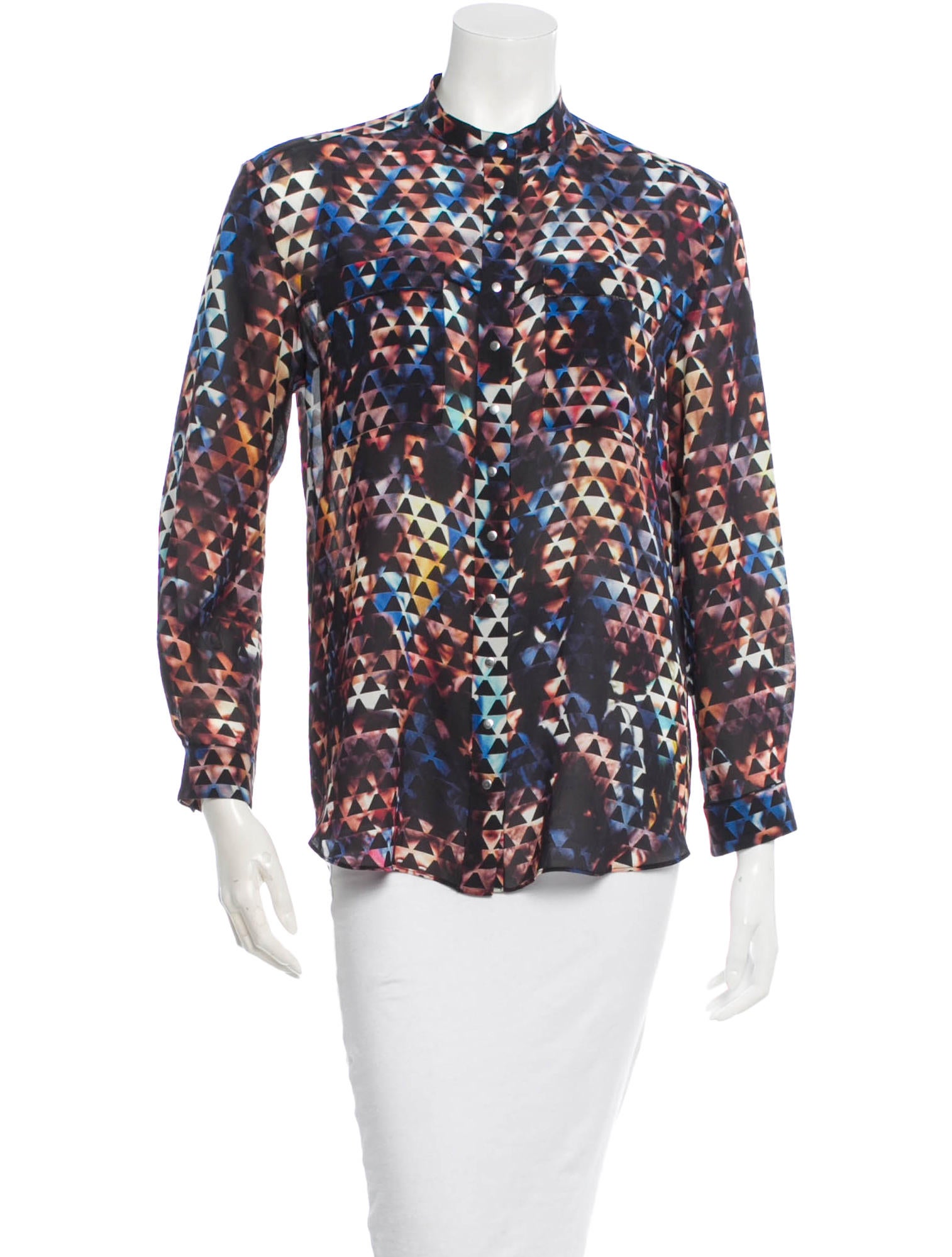 Proenza Schouler Silk Button-Up Top - Clothing - PRO25167 | The RealReal