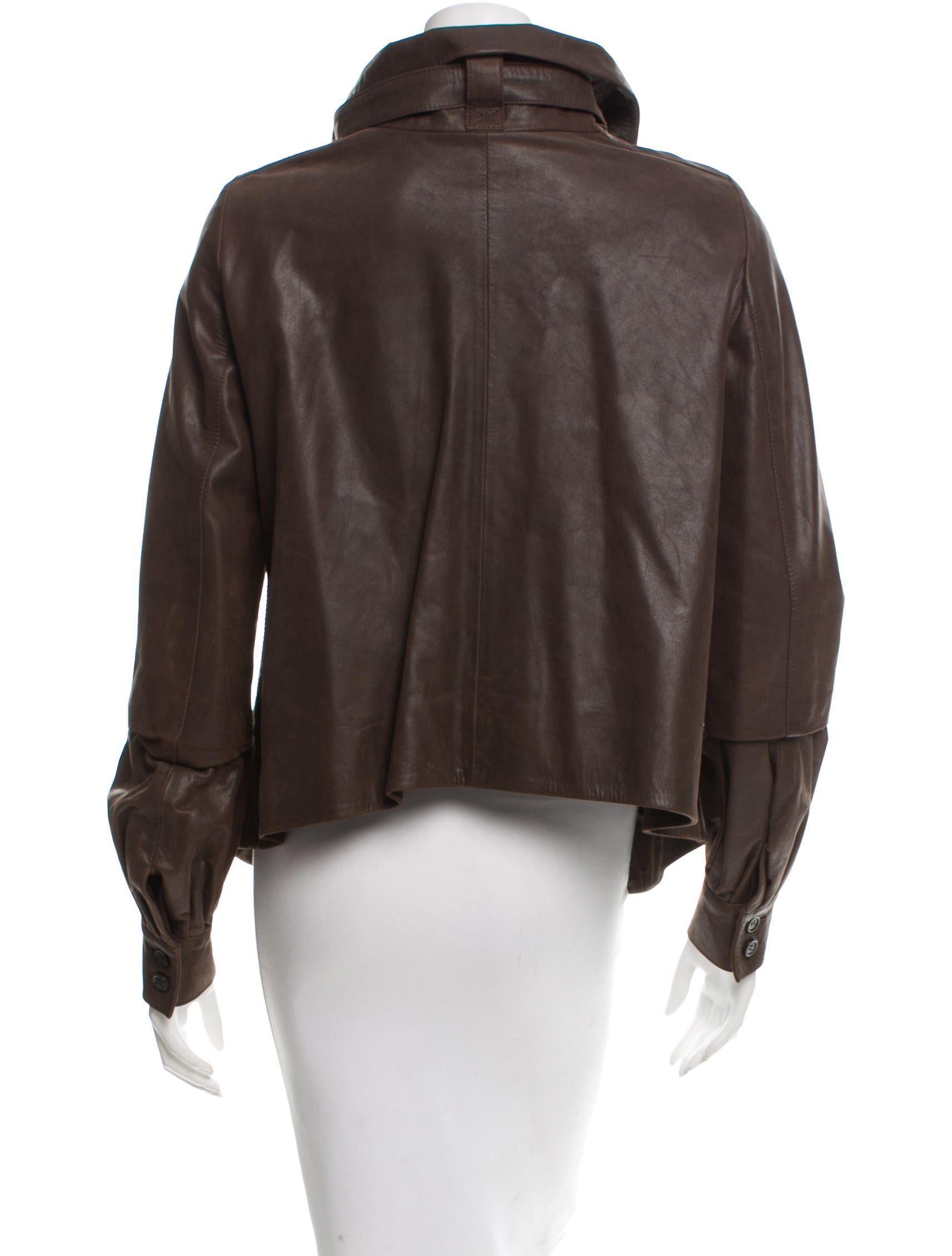 Proenza Schouler Leather Buckle Strap Jacket Clothing PRO29669