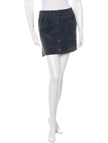 Proenza Schouler Suede Mini Skirt