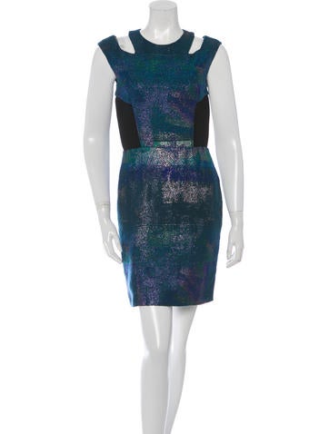 Proenza Schouler Metallic Brocade Dress