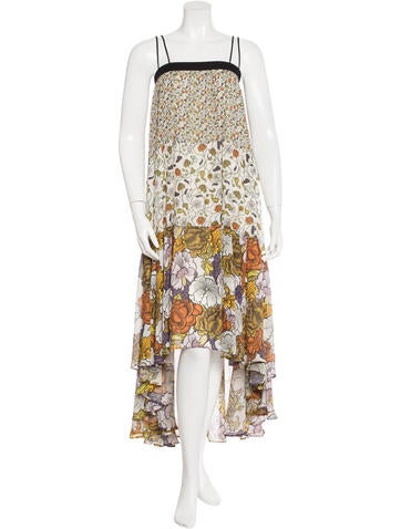 Proenza Schouler Silk High-Low Dress