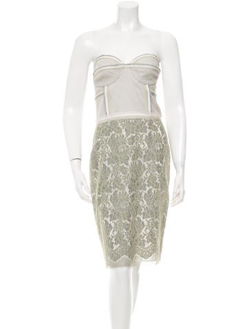 Proenza Schouler Strapless Lace Dress w/ Tags