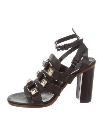 Proenza Schouler Stud-Embellished Cage Sandals