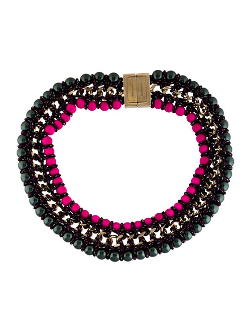 Proenza Schouler Beaded Collar Necklace