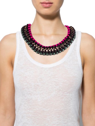 Proenza Schouler Beaded Collar Necklace