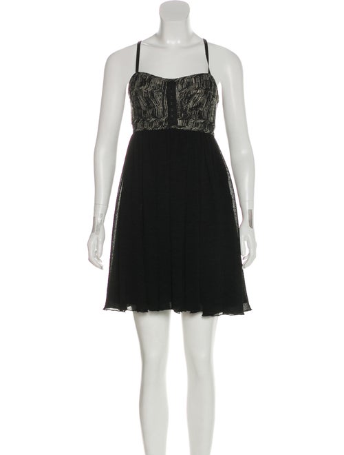 Proenza Schouler Seersucker Sleeveless Dress Black