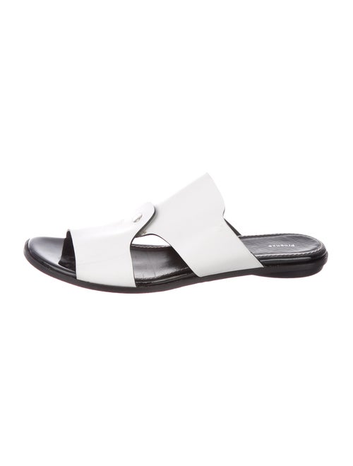 Proenza Schouler Leather Slides White