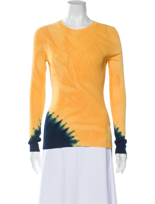Proenza Schouler Tie-Dye Print Crew Neck Sweater w