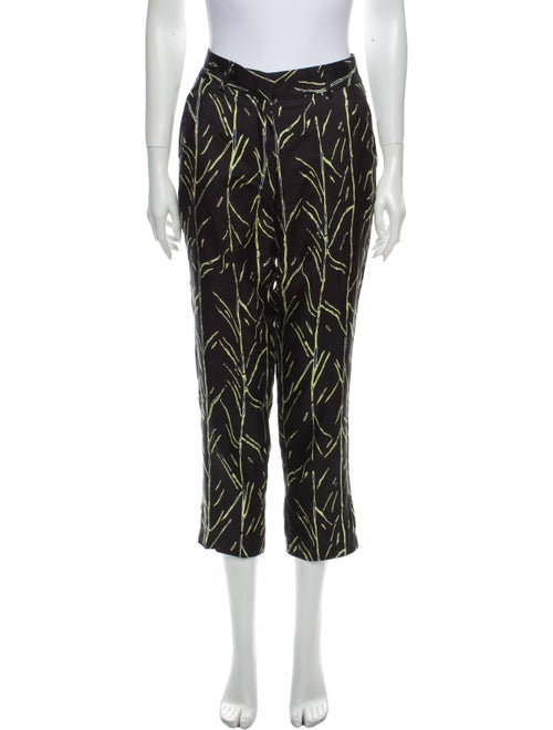 Proenza Schouler Silk Straight Leg Pants Black