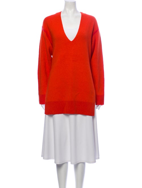 Proenza Schouler V-Neck Sweater Orange