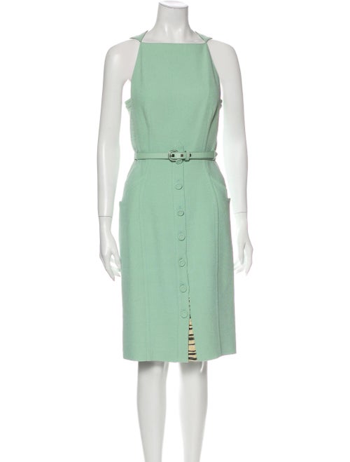 Proenza Schouler Silk Knee-Length Dress Green
