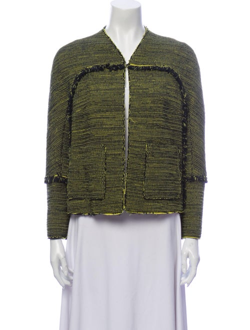 Proenza Schouler Printed Evening Jacket Green