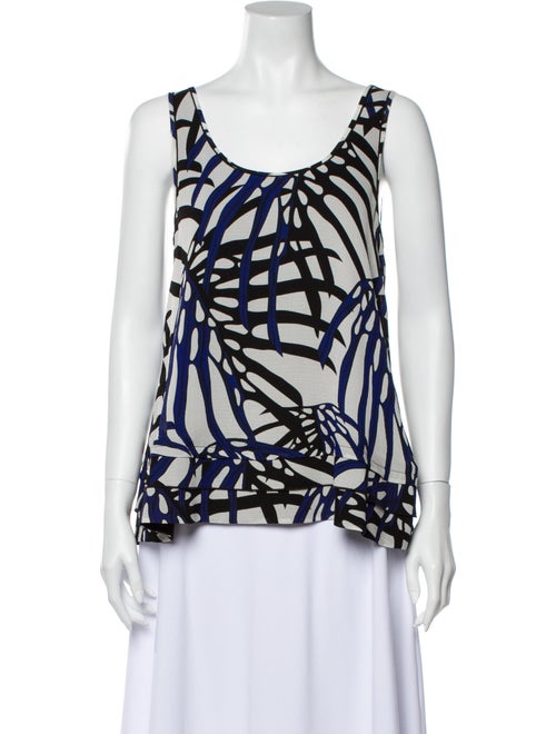 Proenza Schouler Silk Printed Blouse White