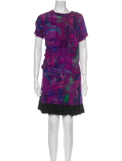 Proenza Schouler Silk Mini Dress Purple