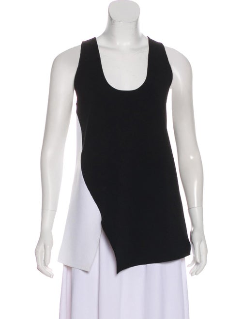 Proenza Schouler Colorblock Sleeveless Top Black