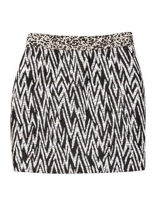 Proenza Schouler Printed Mini Skirt Black