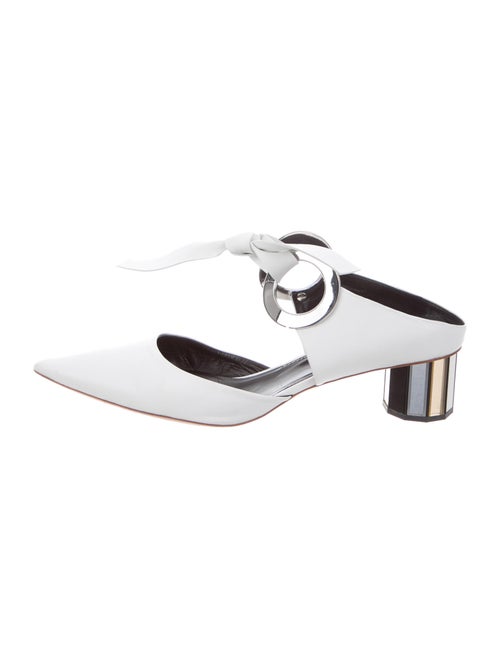 Proenza Schouler Leather Mules White