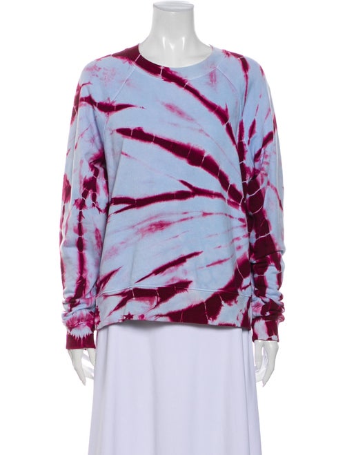 Proenza Schouler Tie-Dye Print Crew Neck Sweatshir