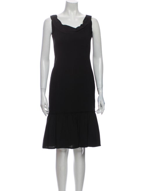 Proenza Schouler Cowl Neck Knee-Length Dress