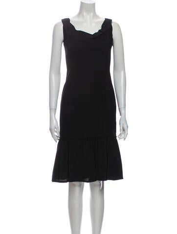 Proenza Schouler Dresses Cowl Neck Knee-Length Dress US 2 | XS