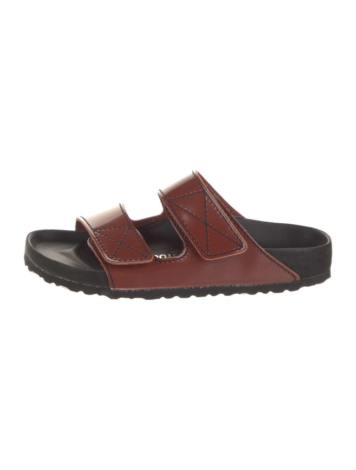 Proenza Schouler x Birkenstock Leather Colorblock Pattern Slides